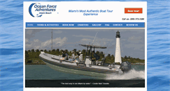 Desktop Screenshot of oceanforceadventures.com